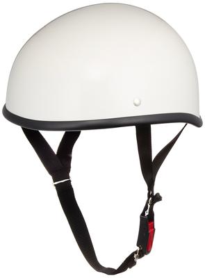 NBS Bike Parts Center Half Ducktail XL 711801 Helmet, White, (Head Circumference 61cm-62cm)