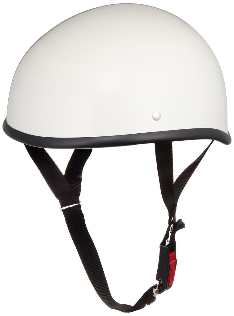 NBS Sykkeldeler Senter Halv Ducktail XL 711801 Hjelm, Hvit, (Hodeomkrets 61cm-62cm)