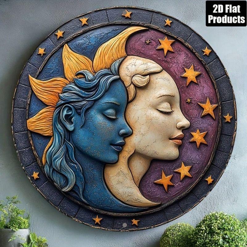 Metal Tin Sign 2D Wall Art Home Decor Flat Hanging Decorative Plaque