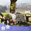 Metal Clip Tablecloth Weights Star Table Cover Weights Stone Table Weights Hangers Tablecloth Pendant for Picnic Dinner Teardrop