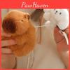 Pulling Keychain Capybara Plush Pendant Toy Mink Fabric Dog Goose Crocodile