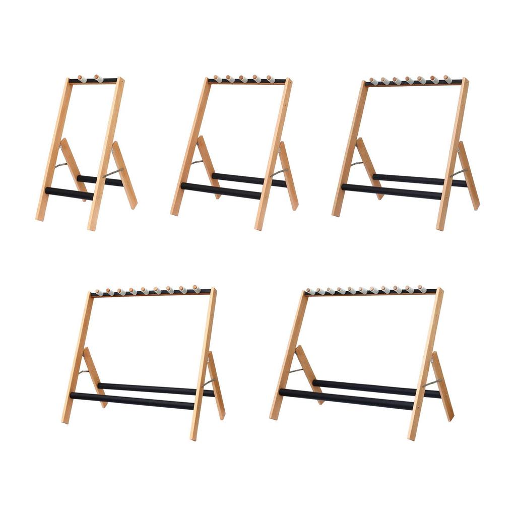 Multiple Guitar Stand Non Scratch Padding Portable Folding Removable Retainers Guitar Holder Wood for Case Bass Guitar Bag Home