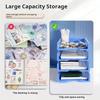 Office Desktop Bookshelf Storage Box for A4 Documents, Multi-layer File Frame Organizer and Classification File Rack