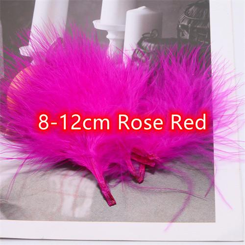 8-12cm Colored Plumas Natural Turkey Marabou Feather Fluffy Plume Wedding Dress Party DIY Decorations Handicraft Accessories