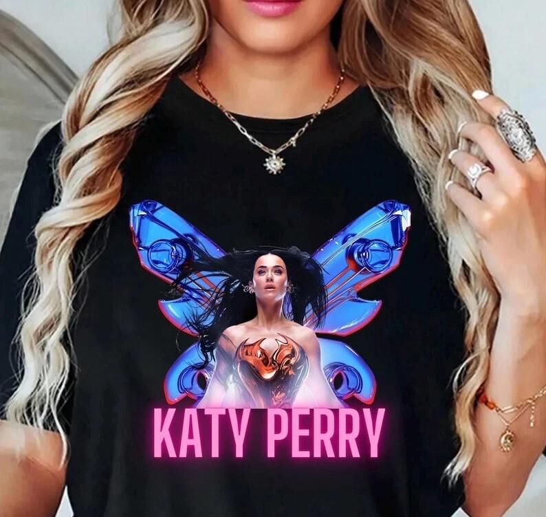 Тур Кэти Перри, Графическая футболка Кэти Перри, Унисекс футболка Кэти Перри 2025  Lifetime  S
