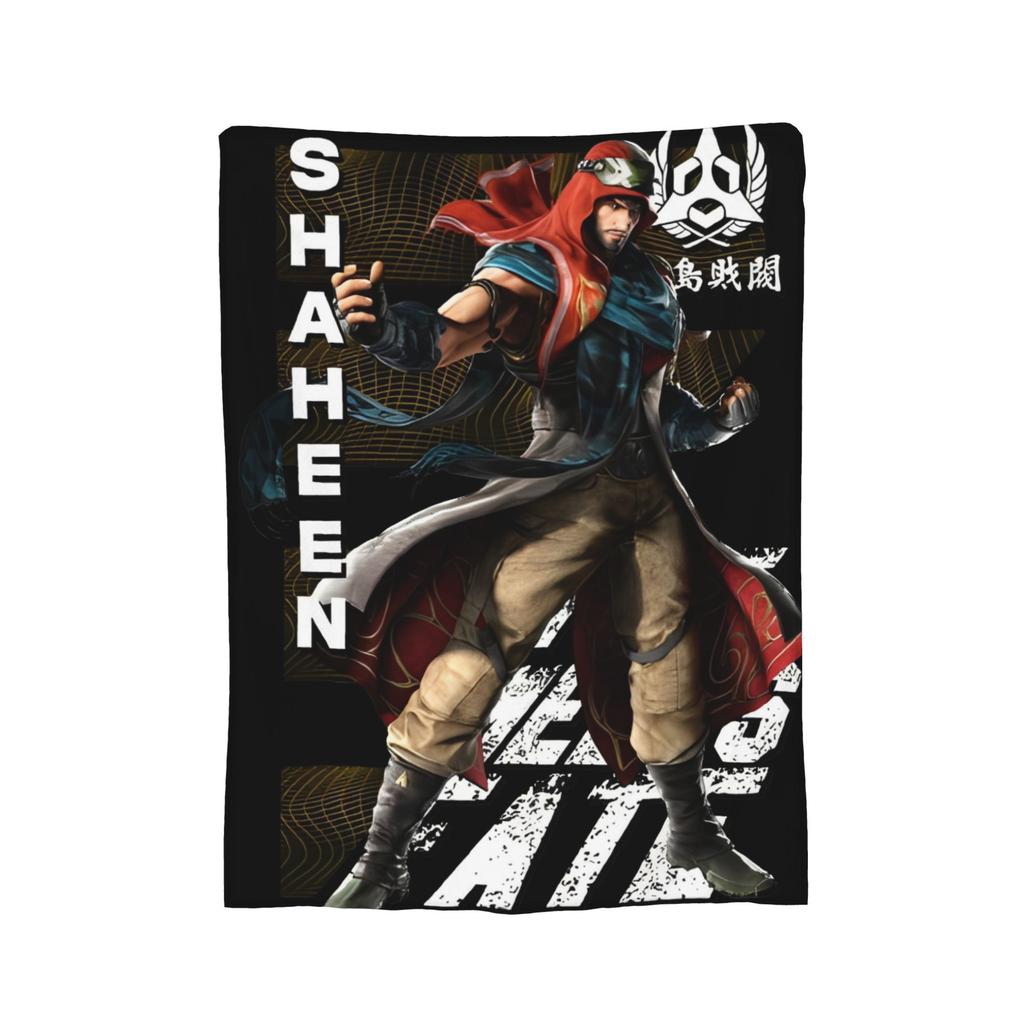 Panda Tekken 8 Gaming Blanket  Flannel Novelty Breathable Throw Blankets for Bedspread Autumn/Winter,