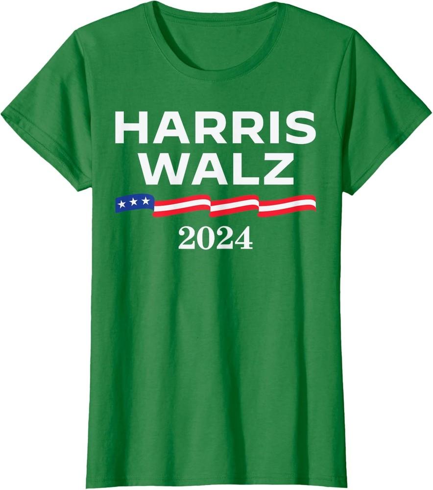 

Kamala Harris Tim Walz Waltz Politic Design Ladies Crewneck T-Shirt Unisex T-Shirt XXXXL