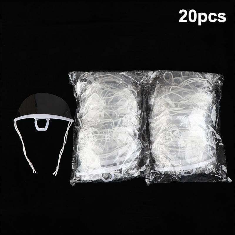 10/20/30 Bucăți Mască Reutilizabilă Transparentă Anti-Ceață Acoperire Plastic Protecție Față Deschisă Restaurant Școală Plastic Anti-Salivă Protecție Gură