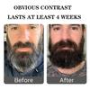 10Pcs Beard Hair Color Dye Shampoo Natural Men Mustache Dying Black Darkening Shampoo