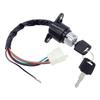 1 Set Motorcycle Ignition Switch Lock 5 Wires with 2 Keys for Honda CB/CM 400/450 Hawk 400/450 Motorcycle Safety Accessories