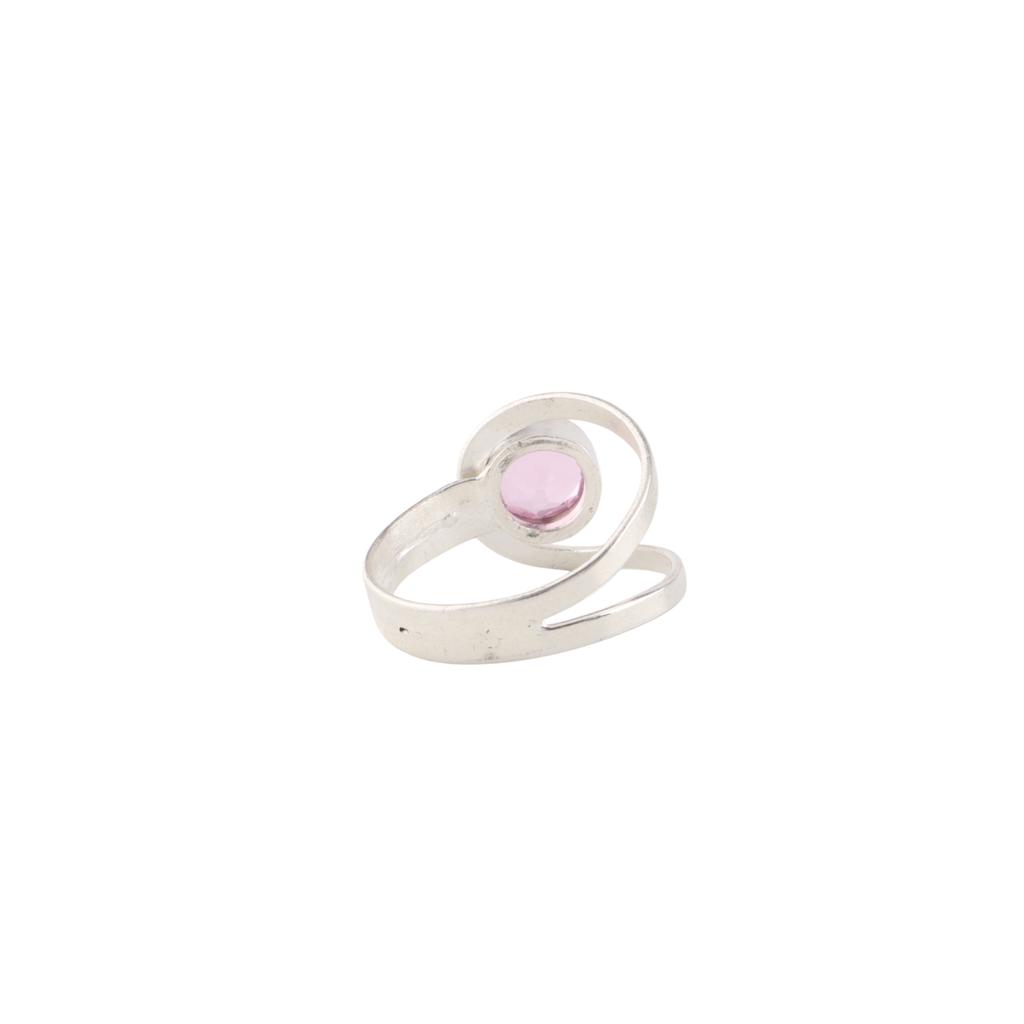 Morganite Gemstone 925 Sterling Silver Jewelry Handcrafted Ring For Wedding Gift RR-68-8