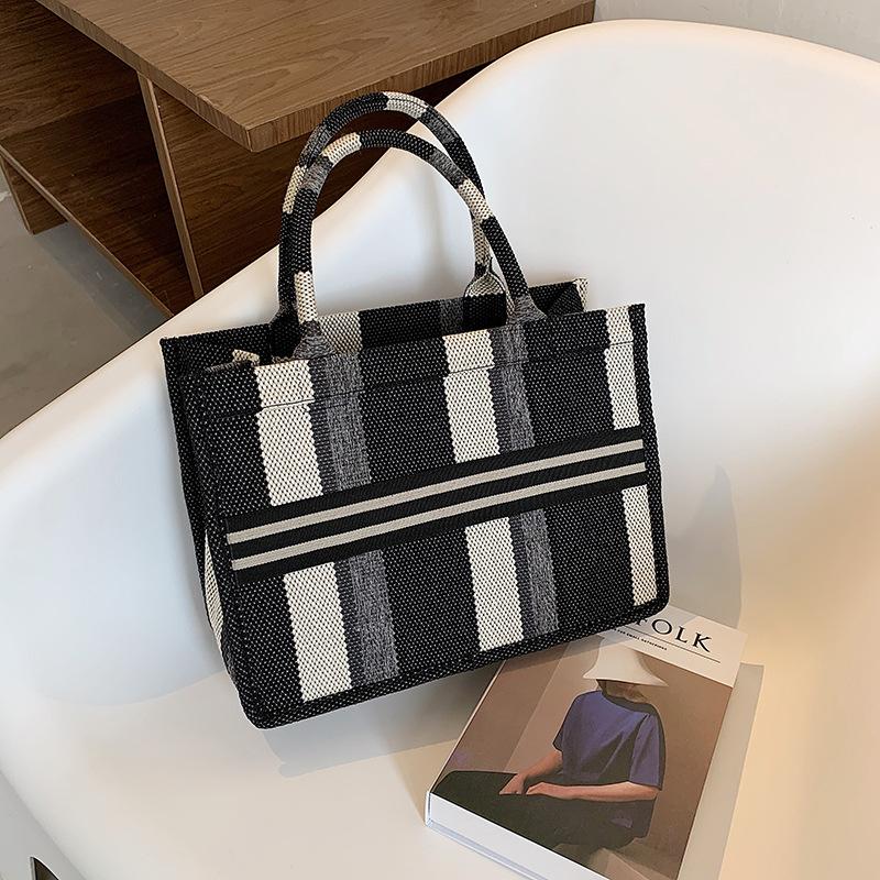 

Женская сумка через плечо, большая холщовая сумка-тоут для женщин, сумка из плетеной ткани в тон