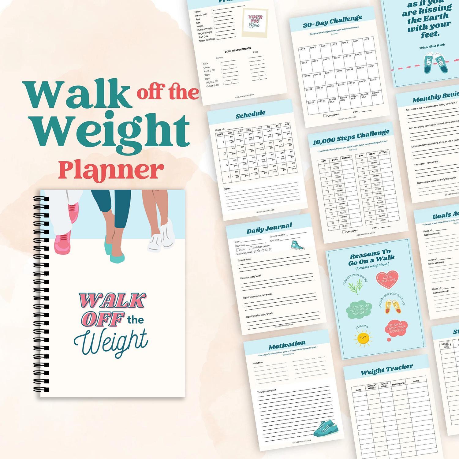 Cross-Border Fitness & Weight Loss Journal: Motivational Plan for Weight Management Other