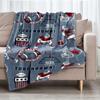 American football Theme Printed Blanket - Perfect for Couch, Bed, Travel & Outdoor Use | Machine Washable, Cozy & Durable.
