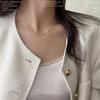 Dou Dou Necklace for Women In Summer with A Cool Style Clavicle Chain, Light Luxury and Small Design, New Year's New Style