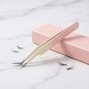 False Eyelash Tweezers for Eyelash Extension Stainless Steel Tweezers with Curved And Elastic Handle Makeup Eyelash Tool for Professional Makeup