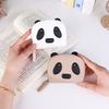 Mini Panda Card Holder Zipper Women Wallet Fashion PU Leather Coin Purse  Outdoor
