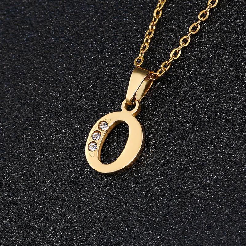 26-Letter Korean Style English Alphabet Pendant Necklace for Women and Besties