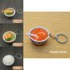 Miniature Simulated Food Bowl Key Chain For Your Accessories