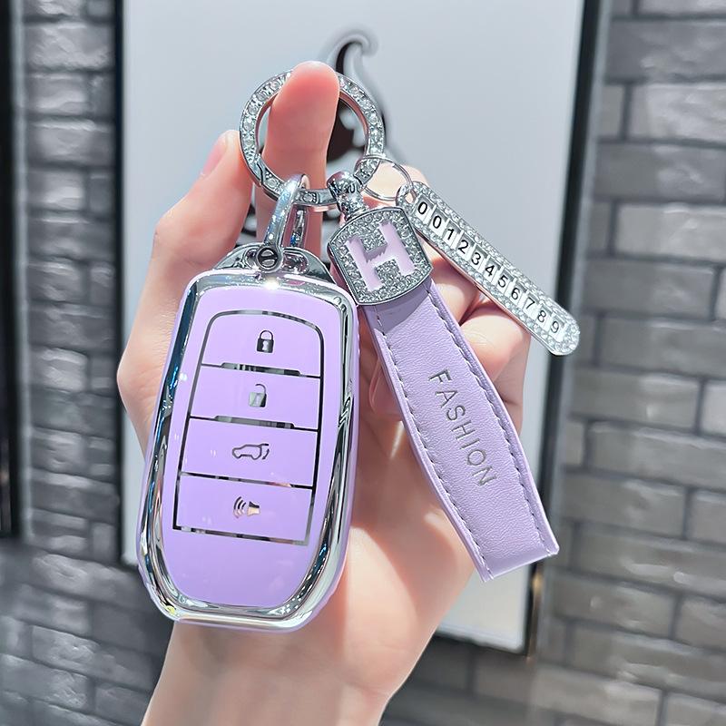 TPU Car Remote Key Case Cover Protect Shell Fob For Toyota CHR Hilux Fortuner Land Cruiser 200 Camry Corolla Crown RAV4 Highland