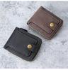 2024 Men's Retro Tri-fold Wallet with Zipper and Card Holder