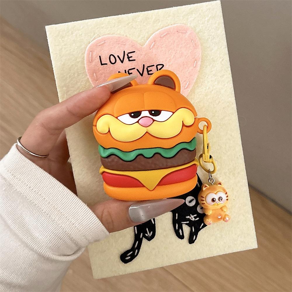 Fun burger Garfield for AirPods pro1 generation protective case 1 generation pro1 apple bluetooth headset case