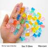 Luminous Cute Animal Mini Ornaments: Turtle, Bear, Rabbit - Handmade Glowing Accessories