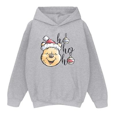 Womens/Ladies Winnie The Pooh Ho Ho Ho Baubles Hoodie
