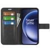 For OnePlus 15 5G Stand Case Anti-Scratch Calf Texture Leather Phone Cover