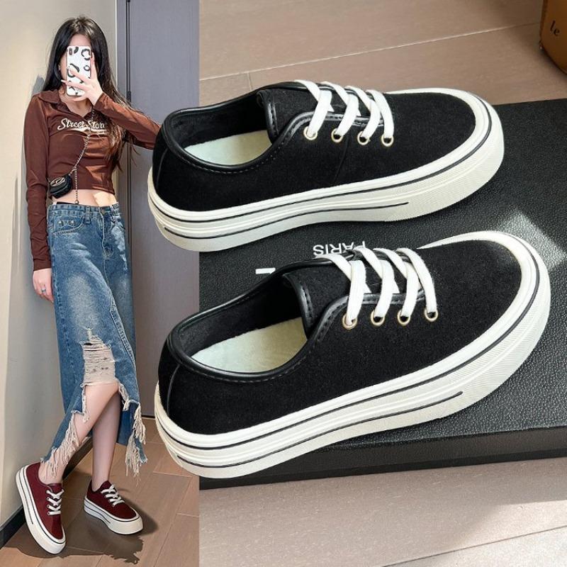 Fashion Hot Sale 2025 Spring New Flats Shoes Casual Vulcanized Sneakers Fashion Woman Breathable Shoes for Women Platform Designer Shoes