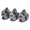 3PCS Flower Pot Decorative Feet Resin Animal Statue Plant Pot Support Feet Planter Riser for