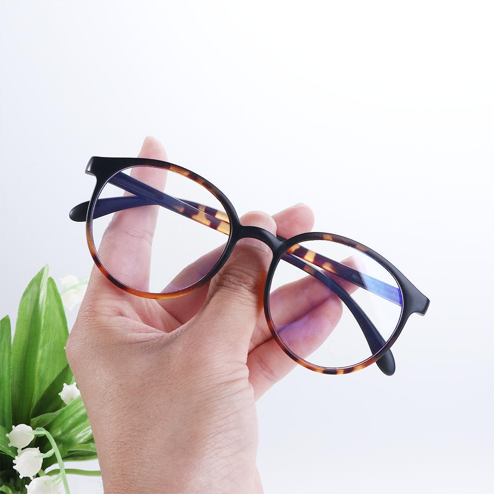 Anti Blue Light Glasses Women Eyeglasses Round Frame Eyeglasses Korean Style Computer Eyewear