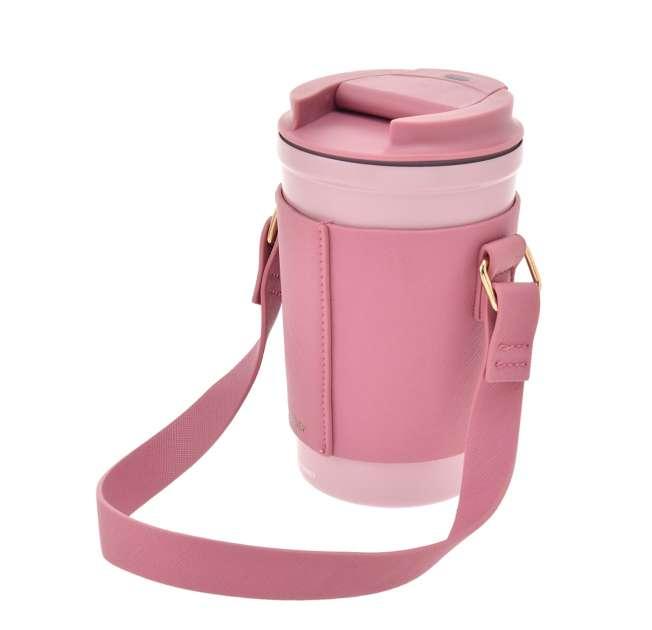 Disney Minnie Mouse Tumbler Stainless Steel with Holder and Charm, Colors NEW