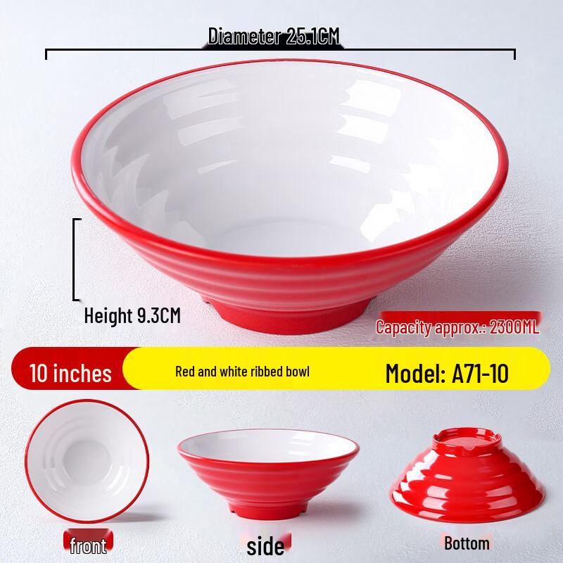 Melamine Restaurant Noodle Bowl