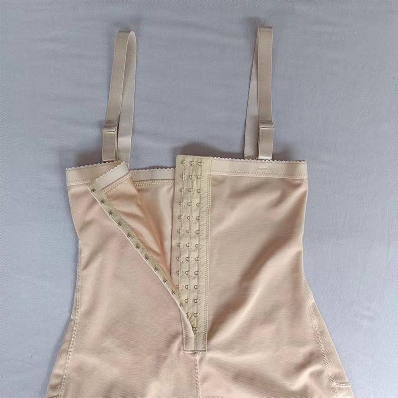 Popular Euro-American Waist Trainer One-Piece Body Shaper with Zipper & Hook Closure for Tummy Control & Hip Shaping
