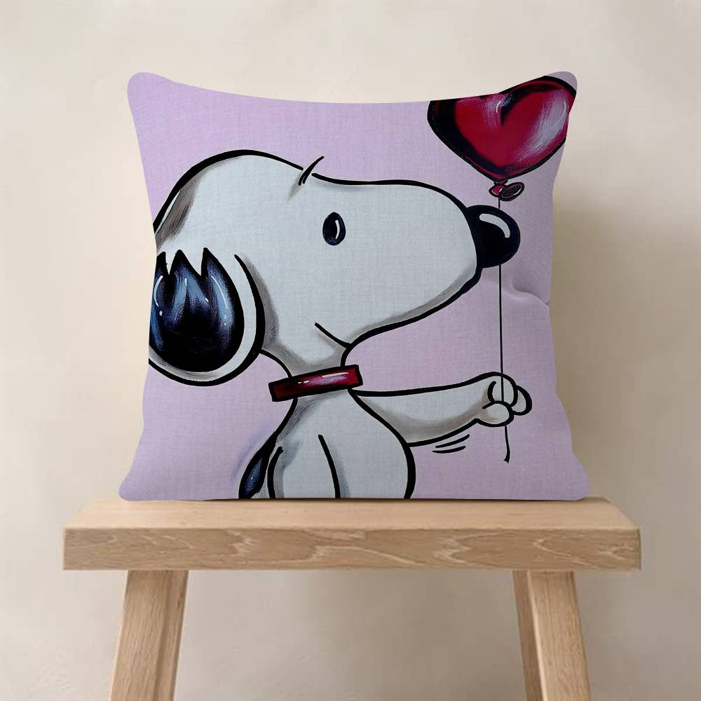 Art Cartoon SSnoopys Pillow Cover Sofa Cushion Cover Home Room Decoration Children Gift