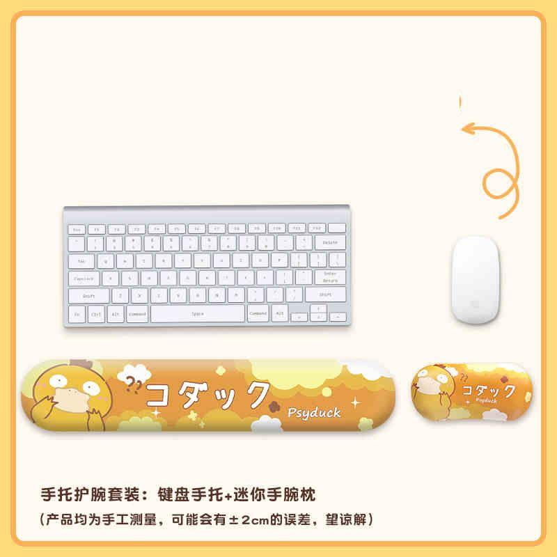 Gengar Jigglypuff Pikachu Cute Cartoon Wrist Rest Mouse Pad - Silicone Wrist Support Keyboard Pad For Women Office Use Gift