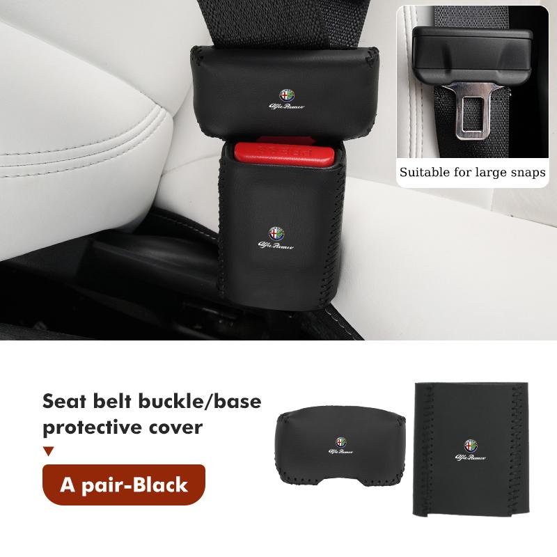OTFDU1 For Alfa Romeo Anti-collision Scratch-proof Car Seat Belt Buckle Protection Cover 159 Giulietta Giulia 147 Mito 156 159 166 GT