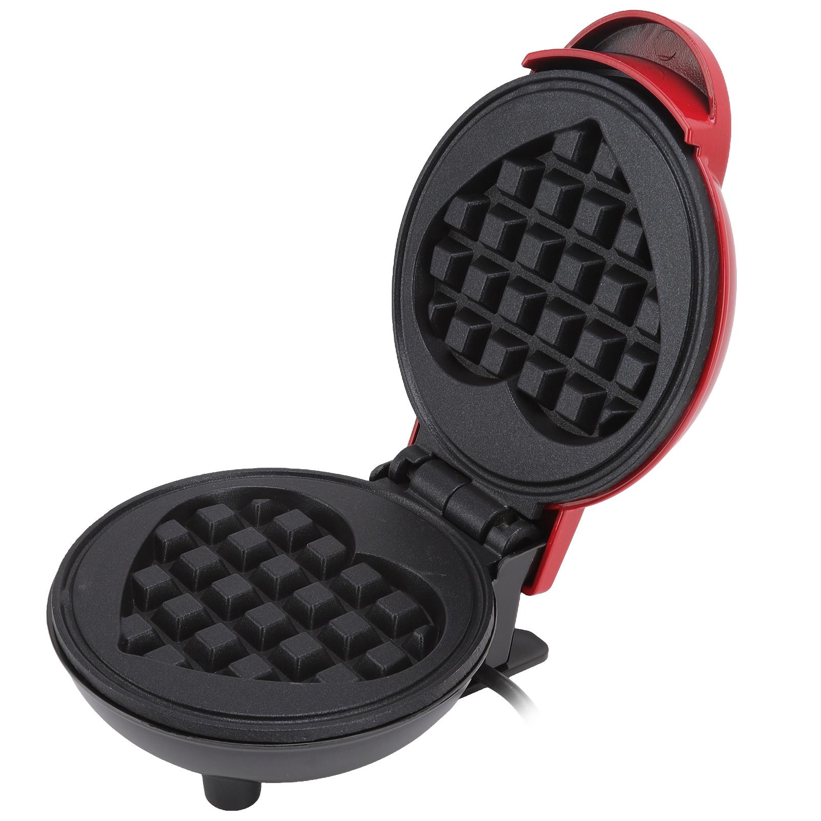 

Мини электрическая вафельница Bubble Egg Cake Oven Breakfast Love Heart Shaped Waffle Maker Кухонная техника 110-220 В us красный