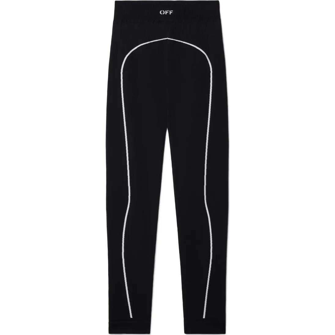 

Off-White Ss25 Color Block Stripe Design Comfortable Simple Leggings Women leggings Black OWVV015C99KNI0021001 L-XL
