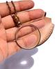 Brass Magnifying Glass, Optical Magnifier Lens with Necklace Chain Monocle for L