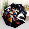 1 PC Automatic Folding Umbrella - Cartoon Son Goku Pattern Portable Foldable Design With 8 Ribs Christmas Birthday Gifts