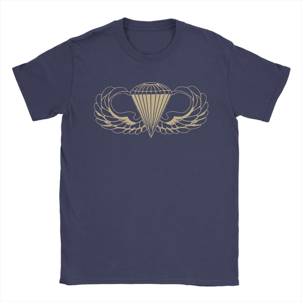 US Army Parachute Wings Badge Airborne TShirt Summer Cotton O Neck Plus Size Top Tees Short Sleeves Street Style Tshirt