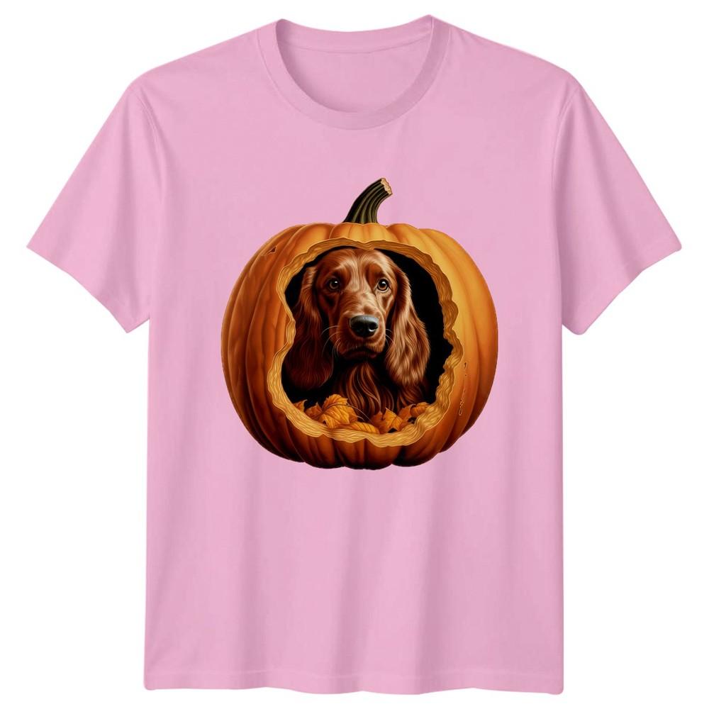 Irish Setter Pumpkin Halloween TShirt Dog Halloween Gift For Him And Her