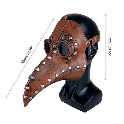 Cadılar Bayramı Gaga Yüz Örtüsü Lateks Steampunk Yüz Örtüsü Cadılar Bayramı Partisi Cosplay Kostüm Giydirme