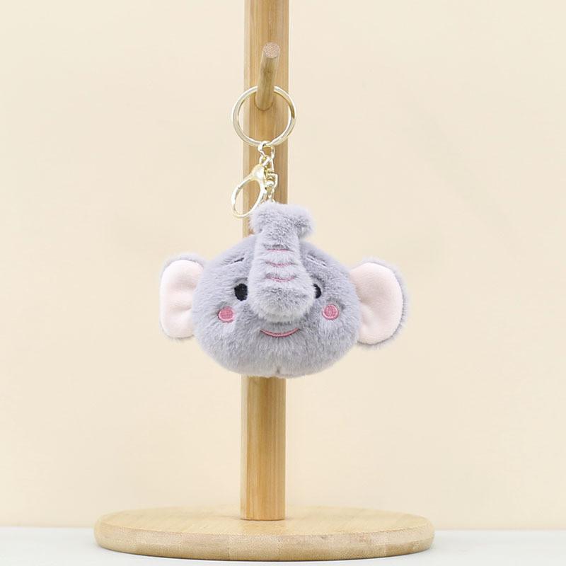 Adorable Plush Elephant And Cartoon Animal Keychain Soft Toy For Kids And Collectors