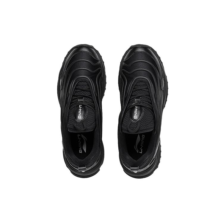New LiNing Aurora WindWalker V2 Cushioned Slip Resistant Low Top Casual Shoes Women's Black AGCS160-3