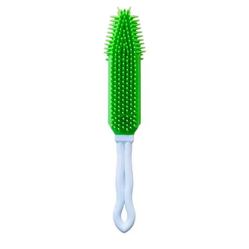 Pet Dog Puppy Cat Hair Bath Brush Comb Soft Silicone Sticky Hair Tool Small Animal Massage Tool