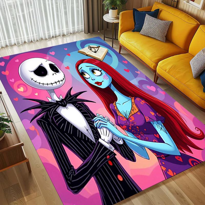 Nightmare Before Christmas Living Room Non-Slip Area Rug Soft Carpet for Bedroom Game Playroom Sofa Office Home Decor Doormat Christmas Gift C9211510