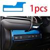 For Toyota Camry 2018- Blue Function Control Headlight Button Frame Titanium